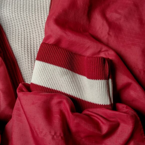 Vintage University Of Alabama Crimson Tide Jacket Men Large Red Thermal Rip Stop - Picture 13 of 16